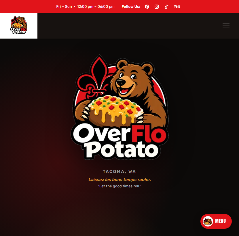 OverFlo Potato Tacoma - Sitio web
