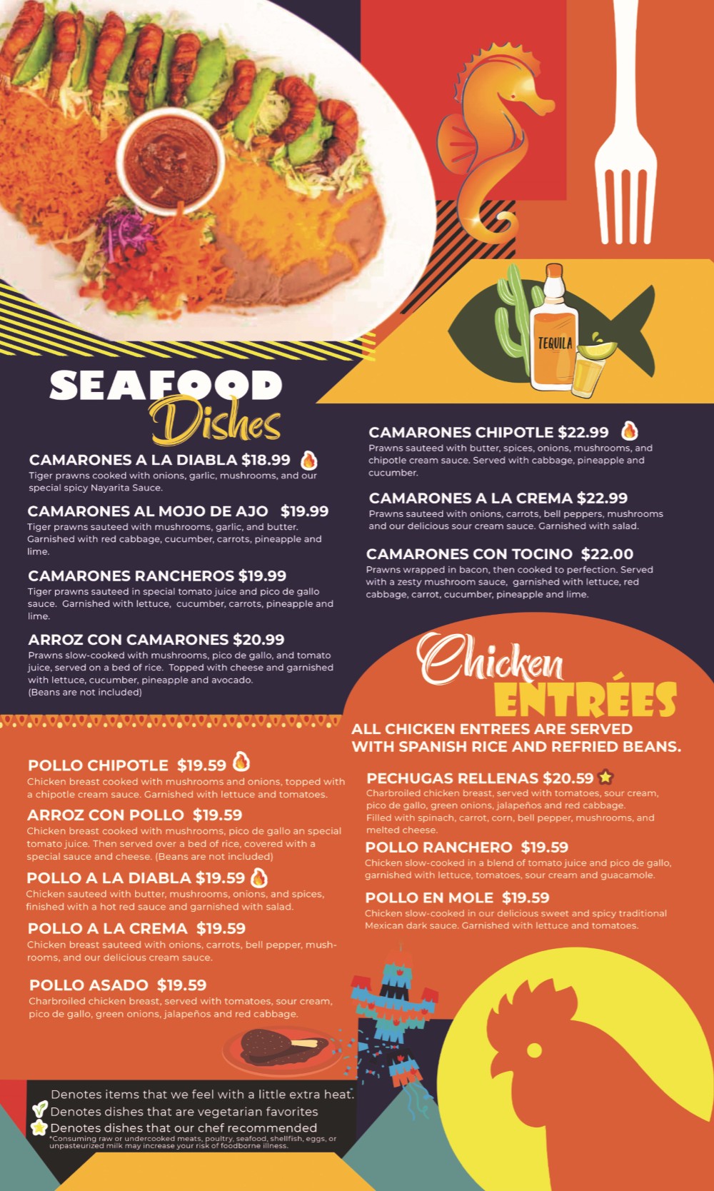 Dinner menu de Puerto Peñasco, página 6