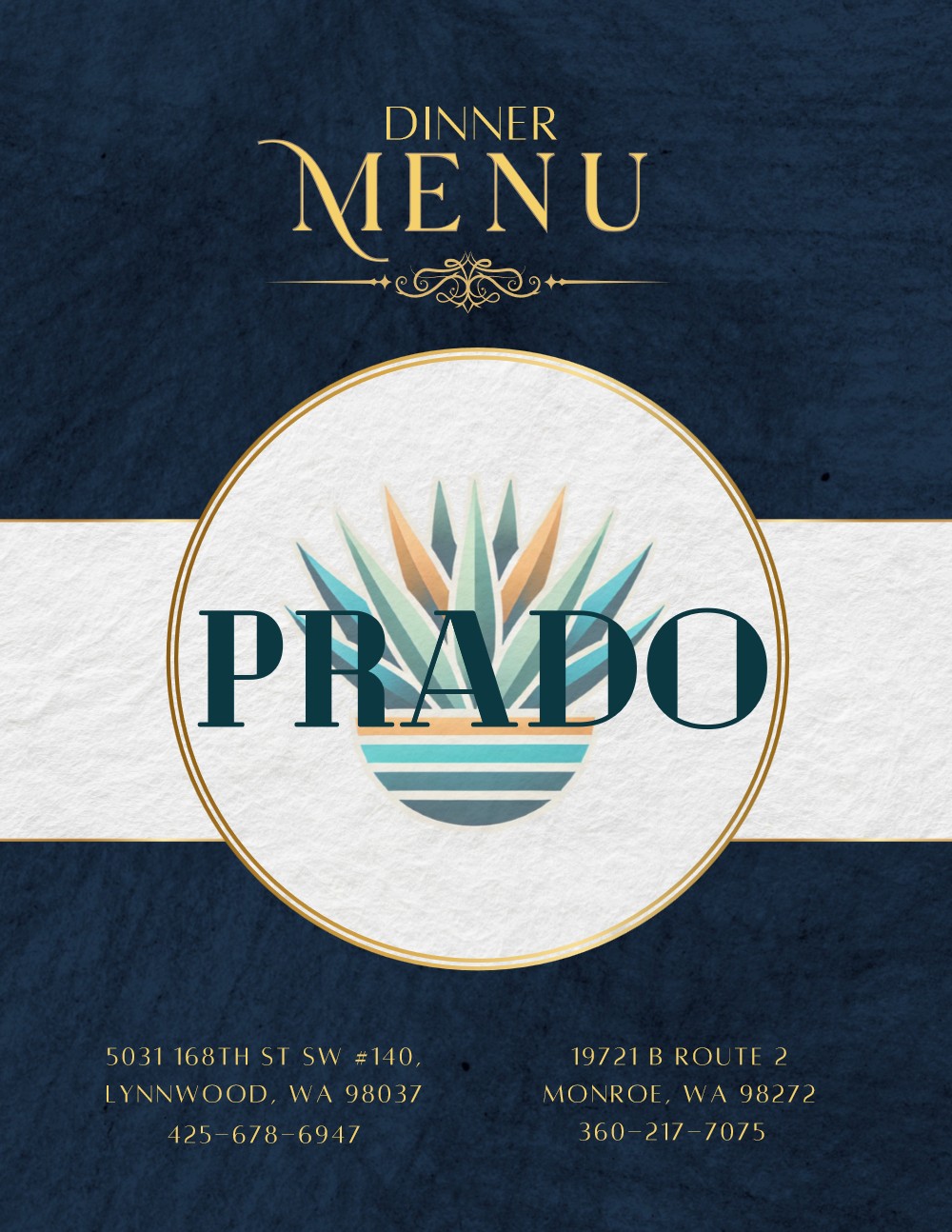 Menú de Prado rediseñado, portada