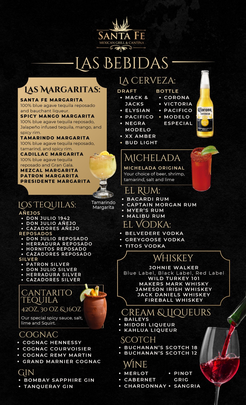 Menú de Santa Fe rediseñado, página 1