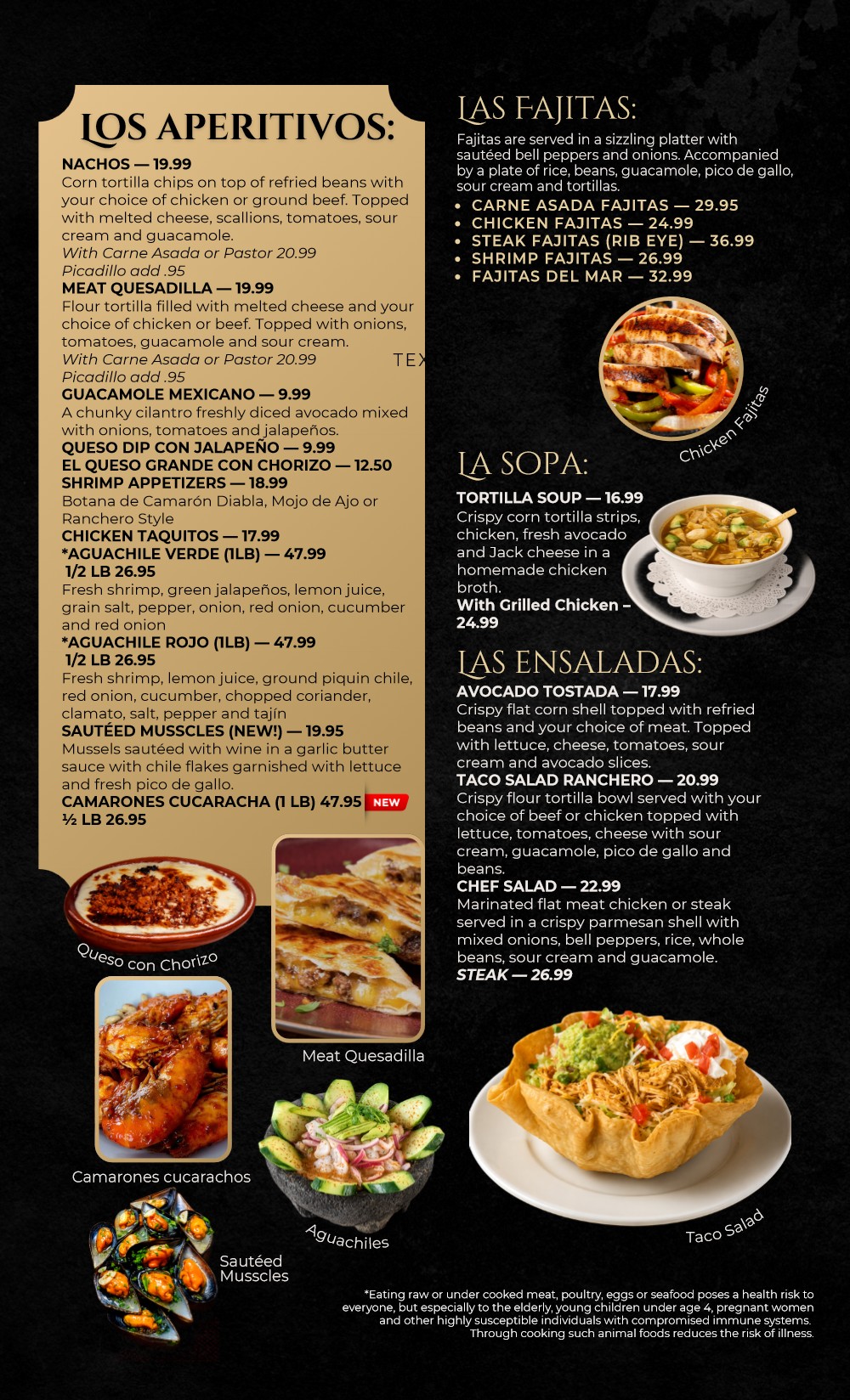 Menú de Santa Fe rediseñado, página 2