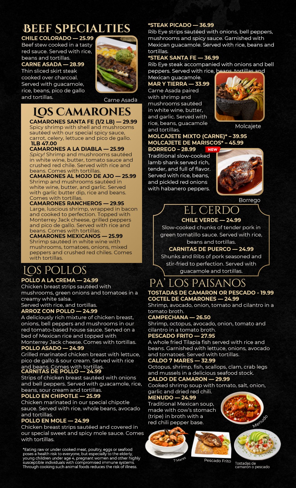 Menú de Santa Fe rediseñado, página 3