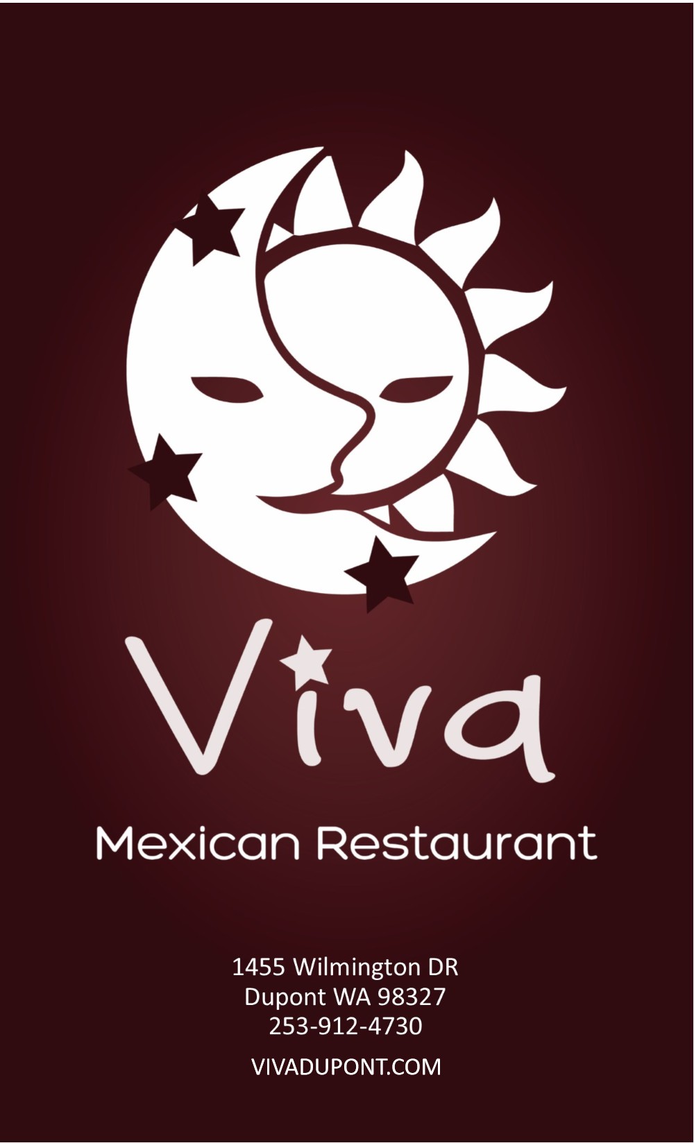 Menú de Viva Mexican Restaurant antes, portada