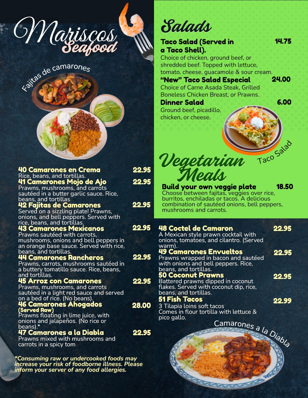 Menú de Viva México rediseñado, página 5